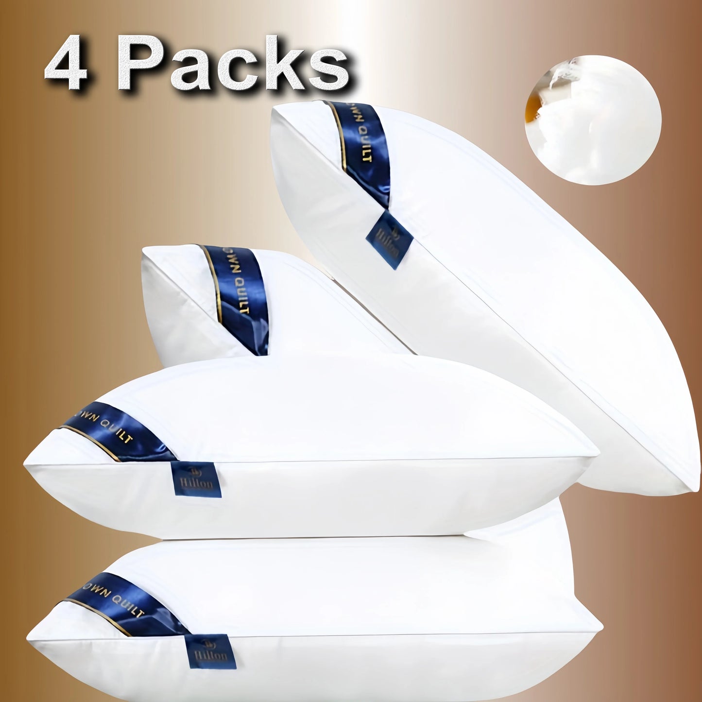 Memory Foam Pillow With Cotton Cover For Luxury Hotel Comfort