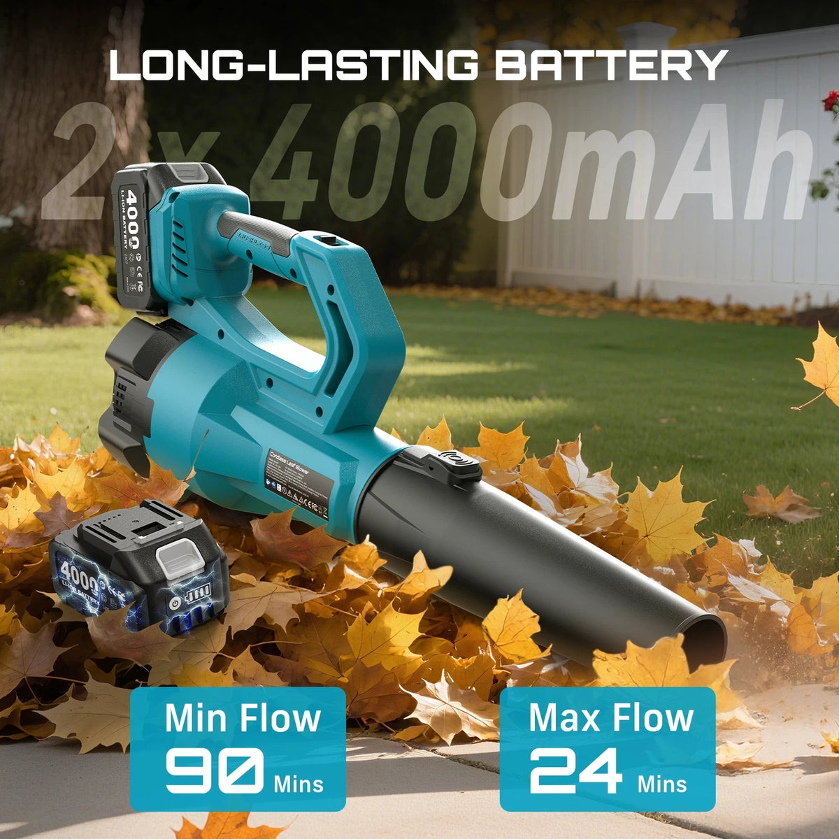 SeeSii 900000RPM Brushless Turbo Leaf Blower 780CFM For Makita 18V