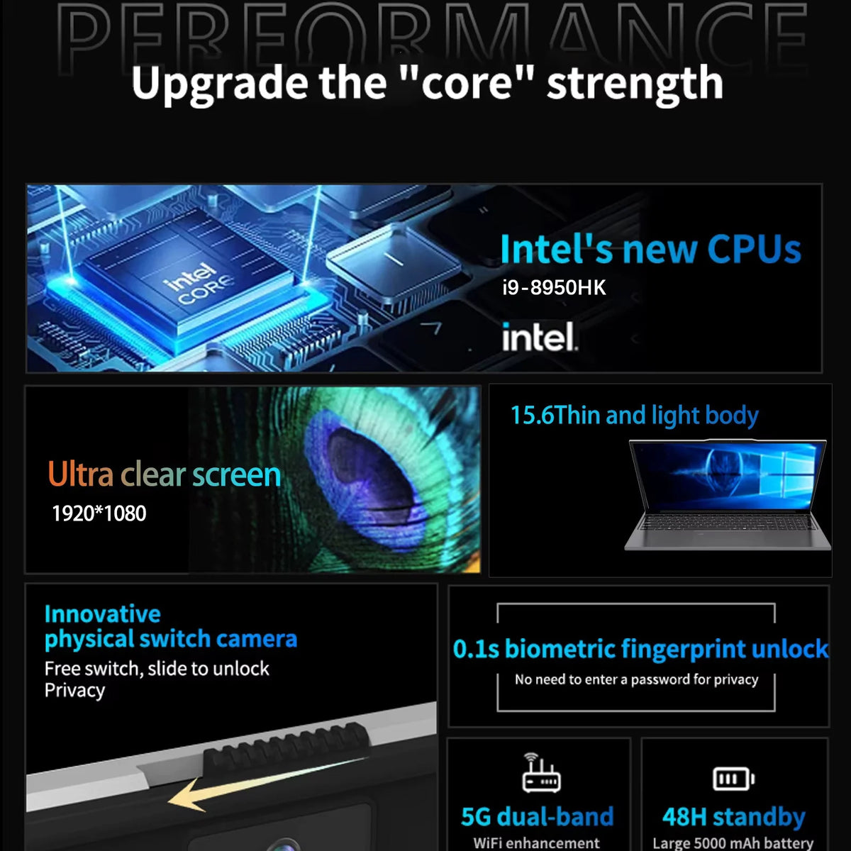 Xia Man Core I9 NotebookPC Windows11 16GB RAM 1TB SSD
