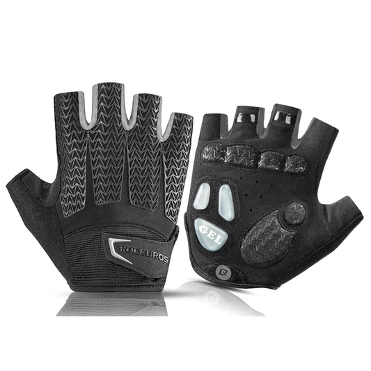 ROCKBROS Half Finger Cycling Gloves Breathable Anti Slip Gel Pad
