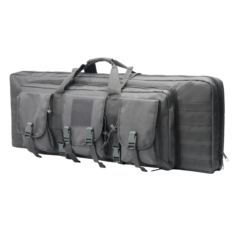 LQARMY Tactical Double Rifle Case Molle Gun Bag Sniper Airsoft