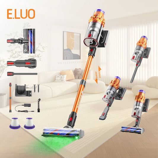 E.LUO Wireless Handheld Vacuum Cleaner With Brushless Motor LED Display