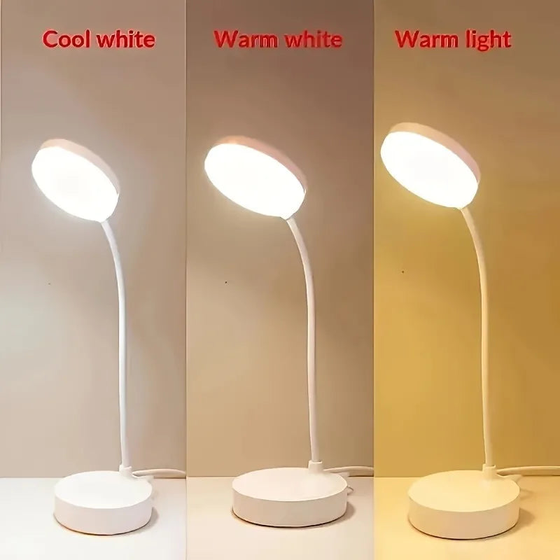 Flexible LED Desk Lamp With Dimmable USB Power Home Office