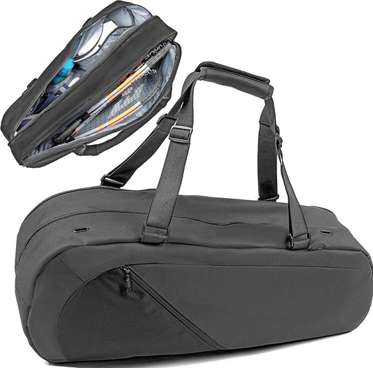 Tennis and Racquetball Gear Bag for Men Women Holds Rackets