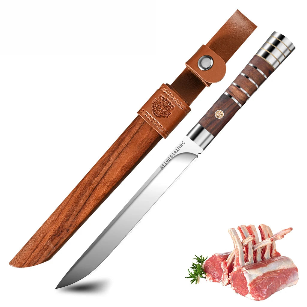 M390 Stainless Steel Meat Cutting Knife Set With Sharp Blades