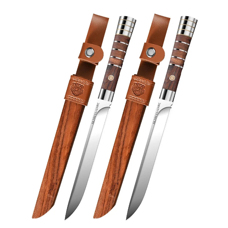 M390 Stainless Steel Meat Cutting Knife Set With Sharp Blades