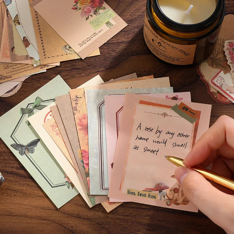 Creative Scrapbook Vintage Paper Kit For Junk Journals And Collages