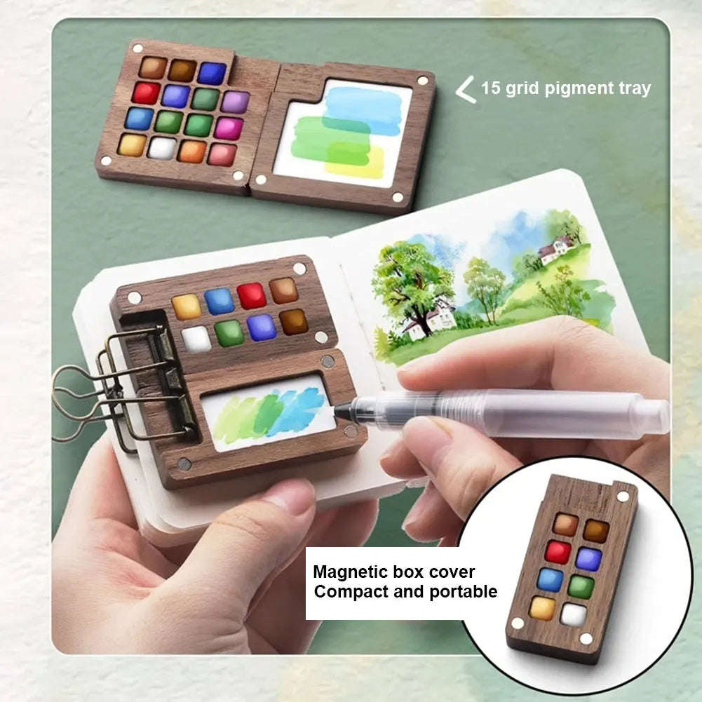 Pocket Artist Watercolor Set Portable Mini Paint Kit