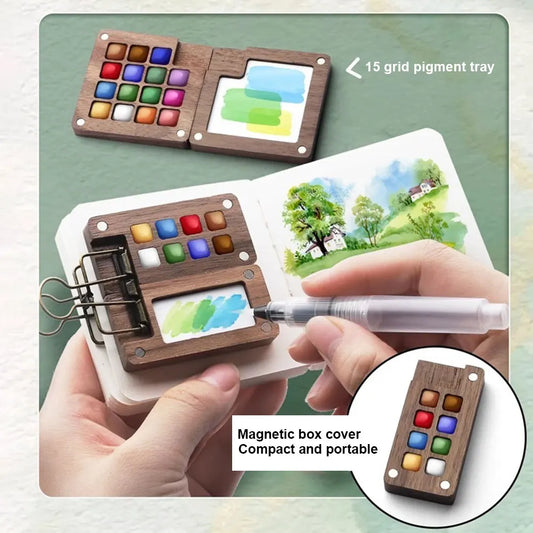 Pocket Artist Watercolor Set Portable Mini Paint Kit