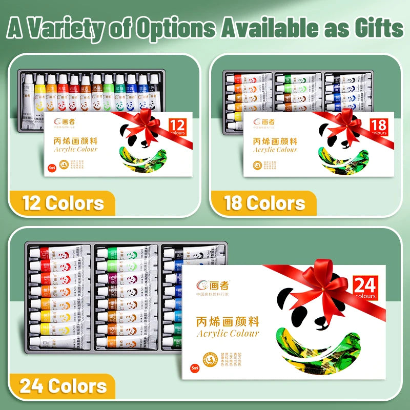 Waterproof Acrylic Paint Set for DIY Crafts and Art Projects