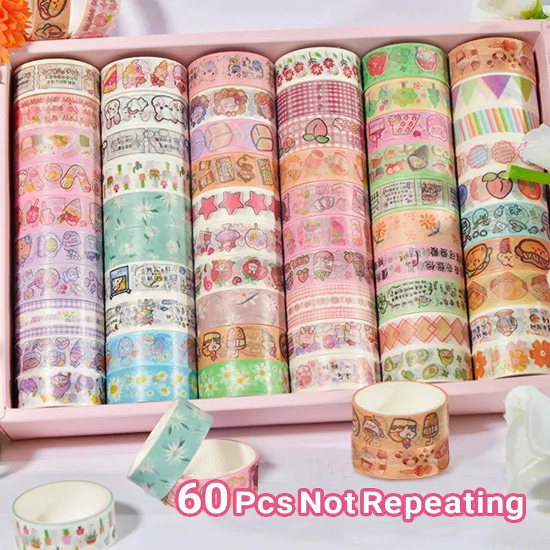 Washi Tapes Set 60 Designs For Scrapbooking And Journaling