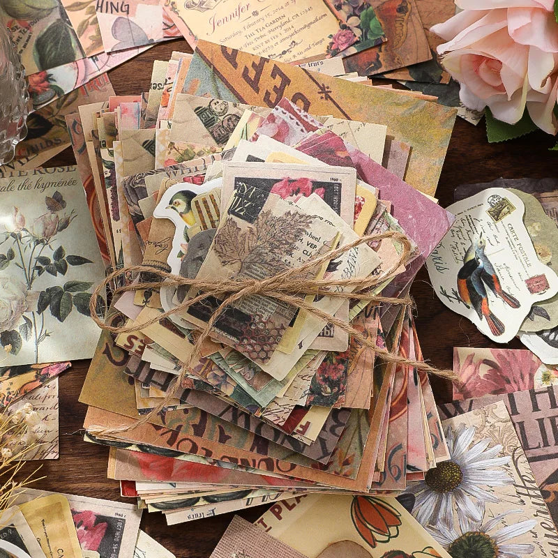 Creative Scrapbook Vintage Paper Kit For Junk Journals And Collages