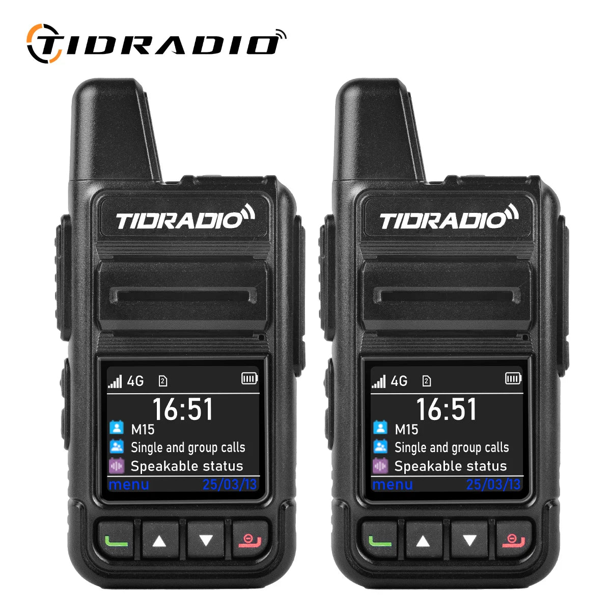 TIDRADIO M15 Long Range Walkie Talkie POC Radio App