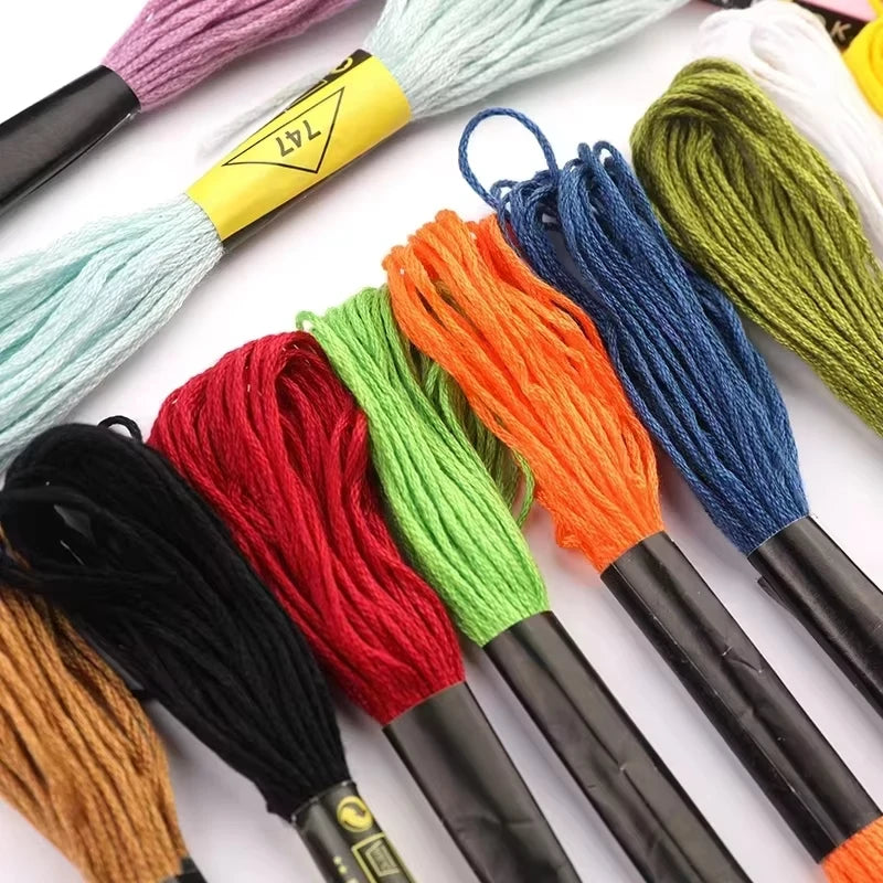 Embroidery Thread Skeins for Cross Stitch and DIY Sewing