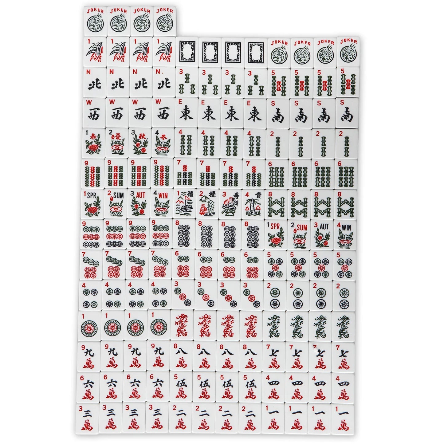 American Mahjong 166 Tile Mah Jongg Set With Pushers