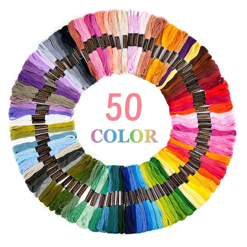 Embroidery Thread Skeins for Cross Stitch and DIY Sewing