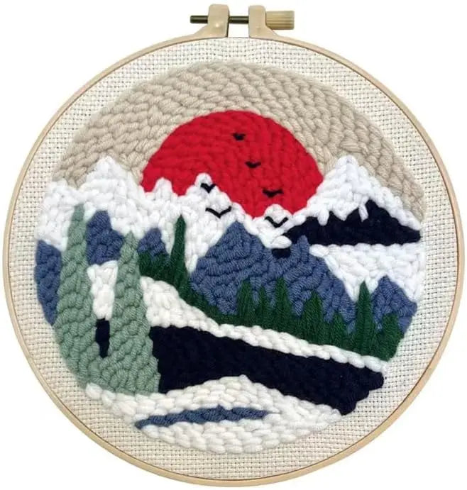 DIY Punch Needle Embroidery Starter Kit for Beginners Cartoon Animals
