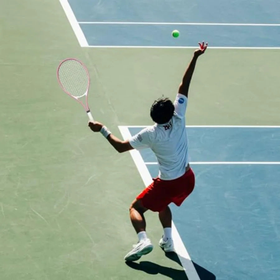 Adult Two-Player Tennis Racket Set With Four Balls For Beginners