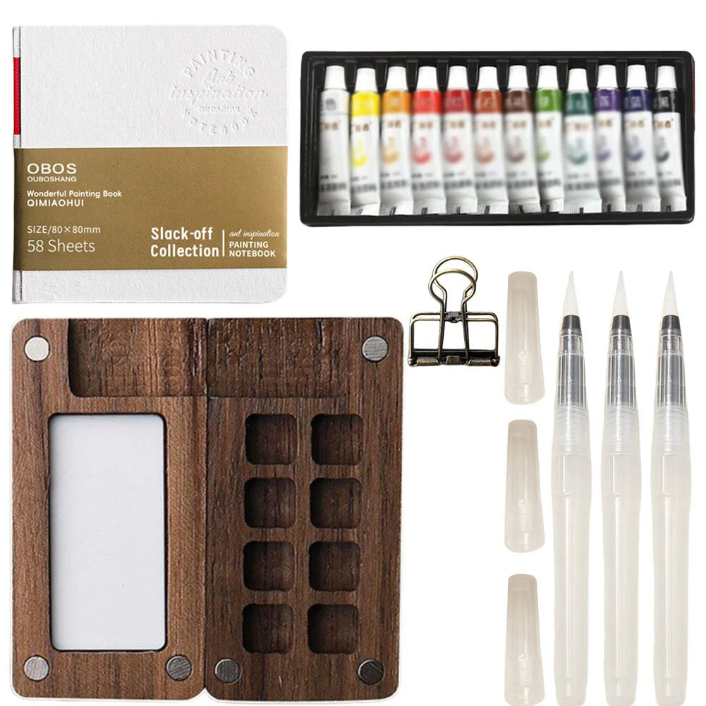 Pocket Artist Watercolor Set Portable Mini Paint Kit