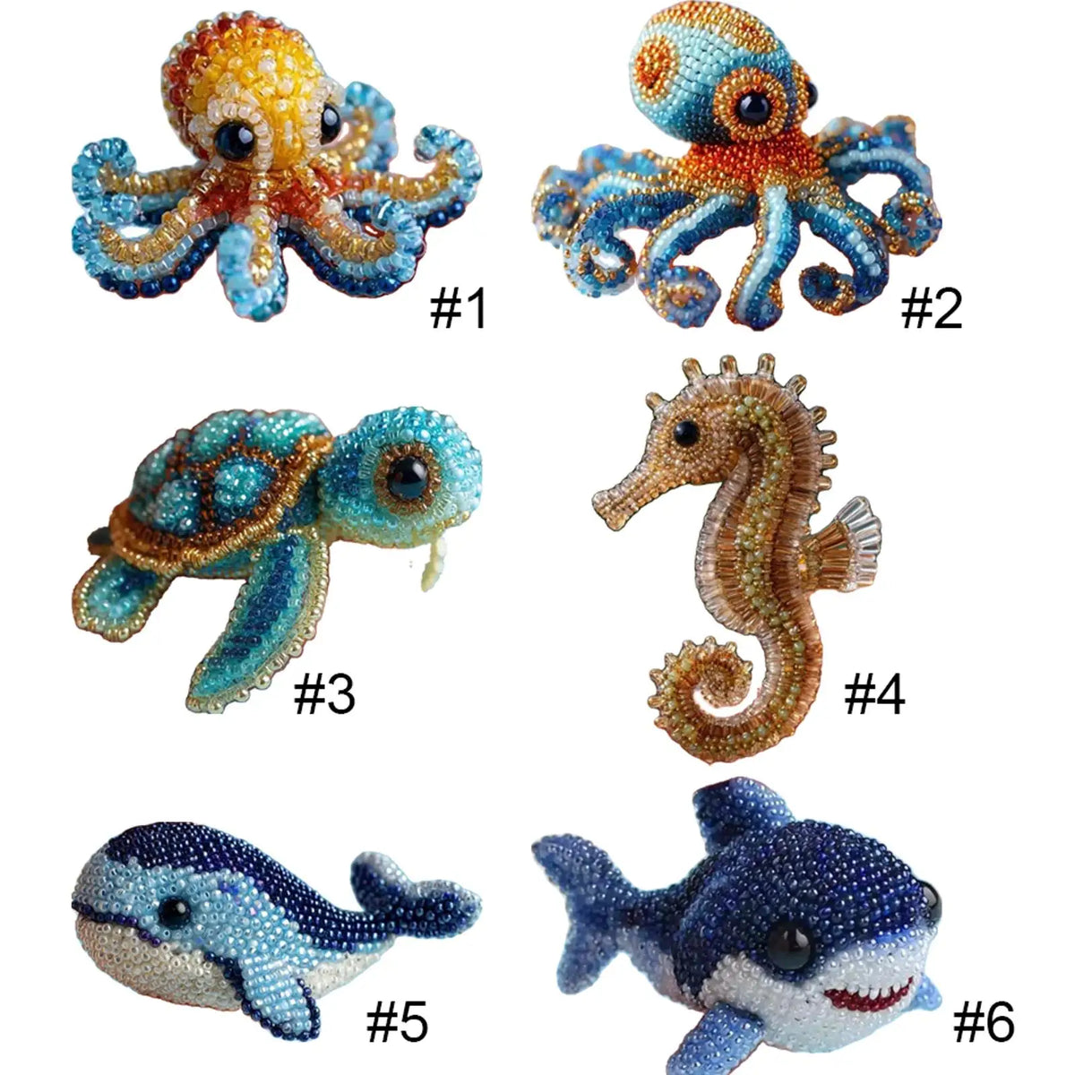 Ocean Beadwork Embroidery Kit Creative Handmade Gift