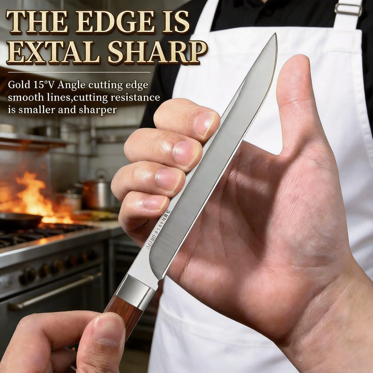 M390 Stainless Steel Meat Cutting Knife Set With Sharp Blades