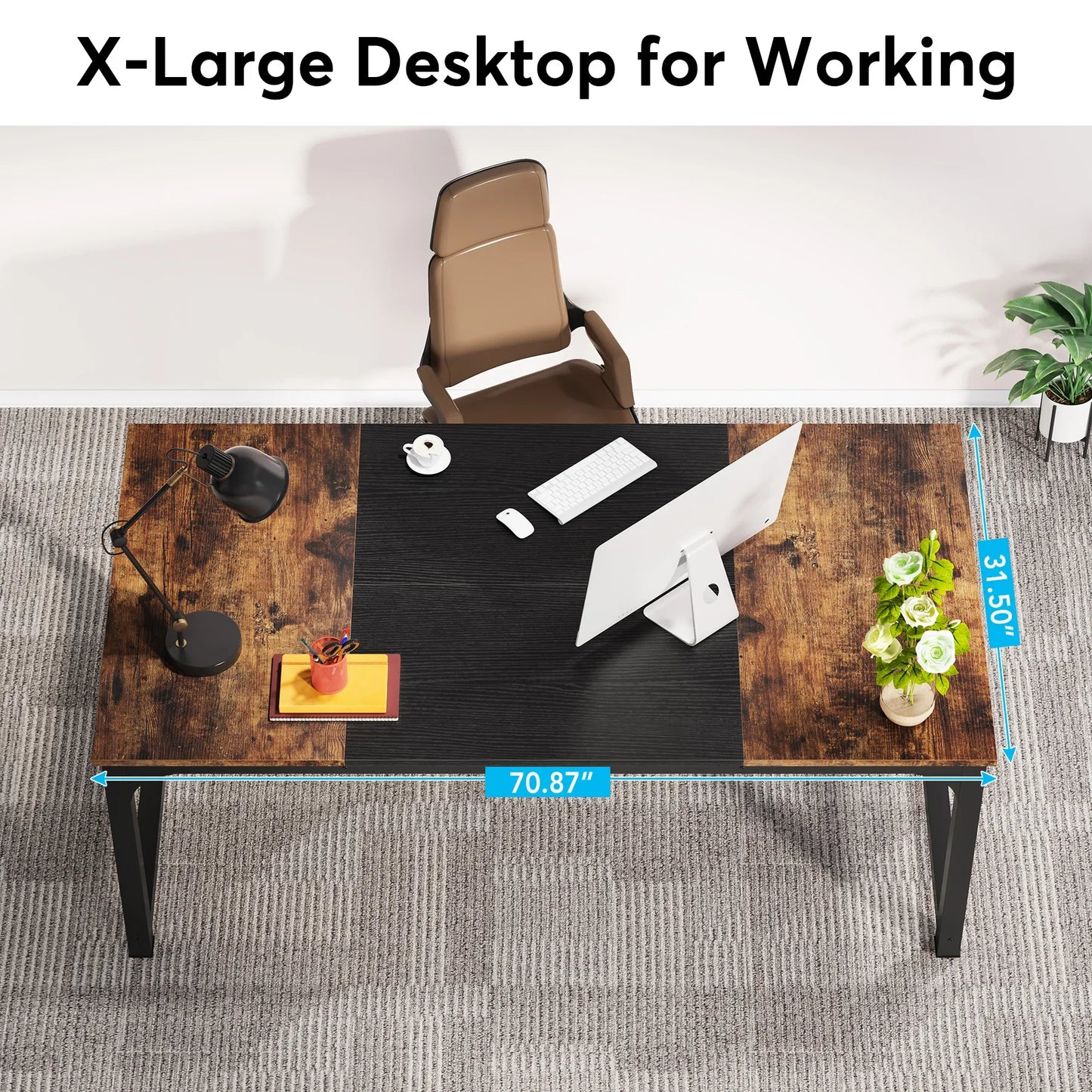 Tribesigns Modern Computer Desk For Home Office Study