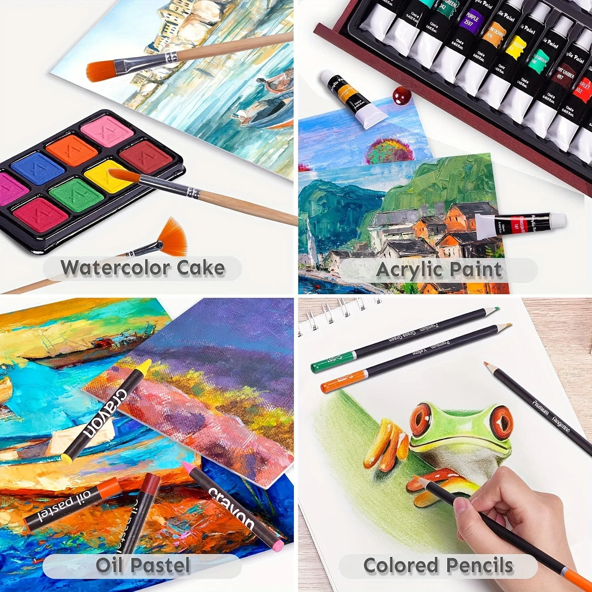 146-Piece Luxury Art Kit Set for Professional Artists