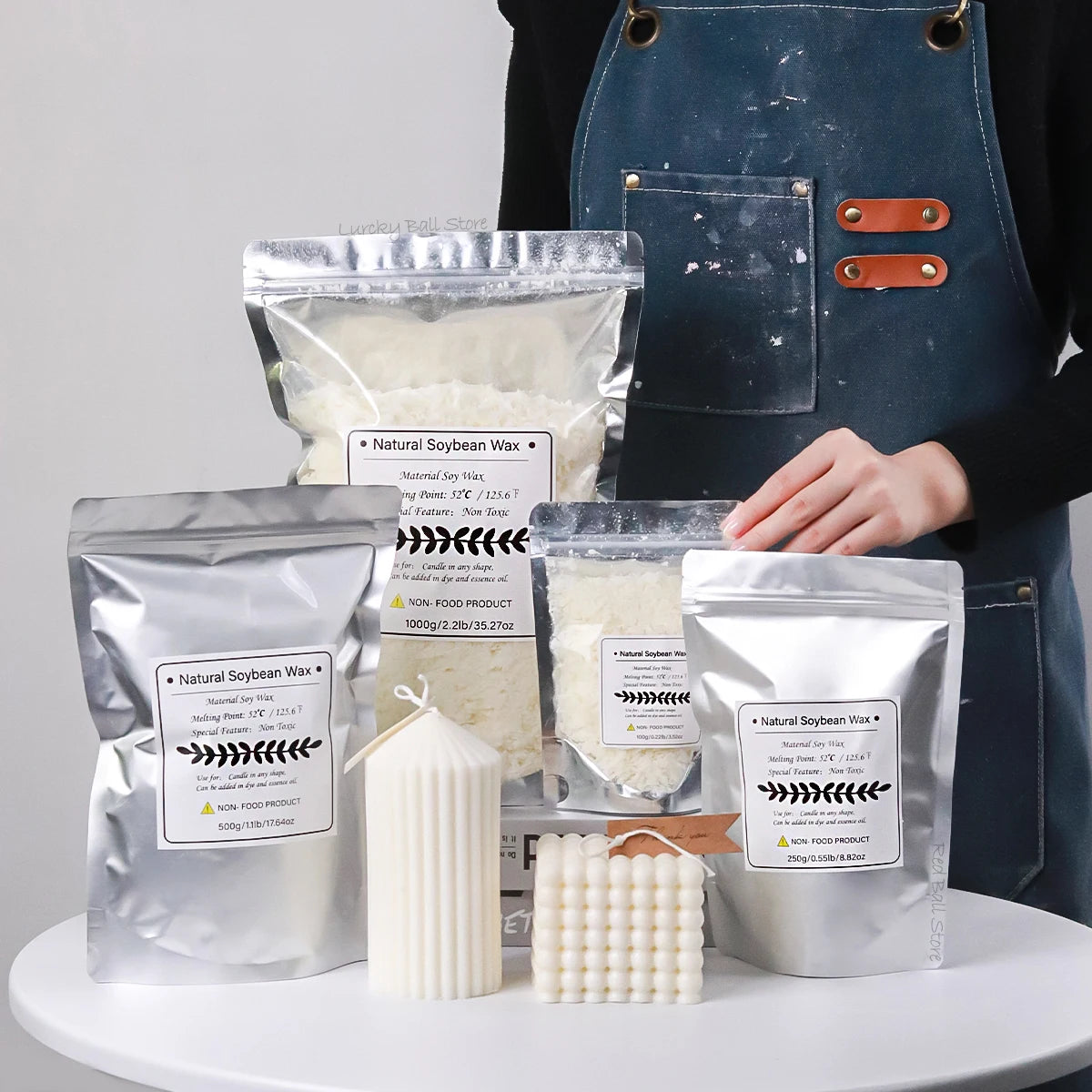 Pure Soy Wax And Paraffin For DIY Candles And Aromatherapy
