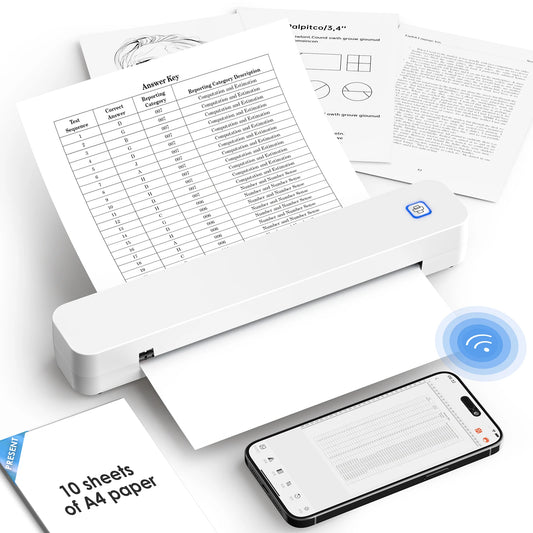 Knaon Mini Portable A4 Thermal Printer For Office And Travel