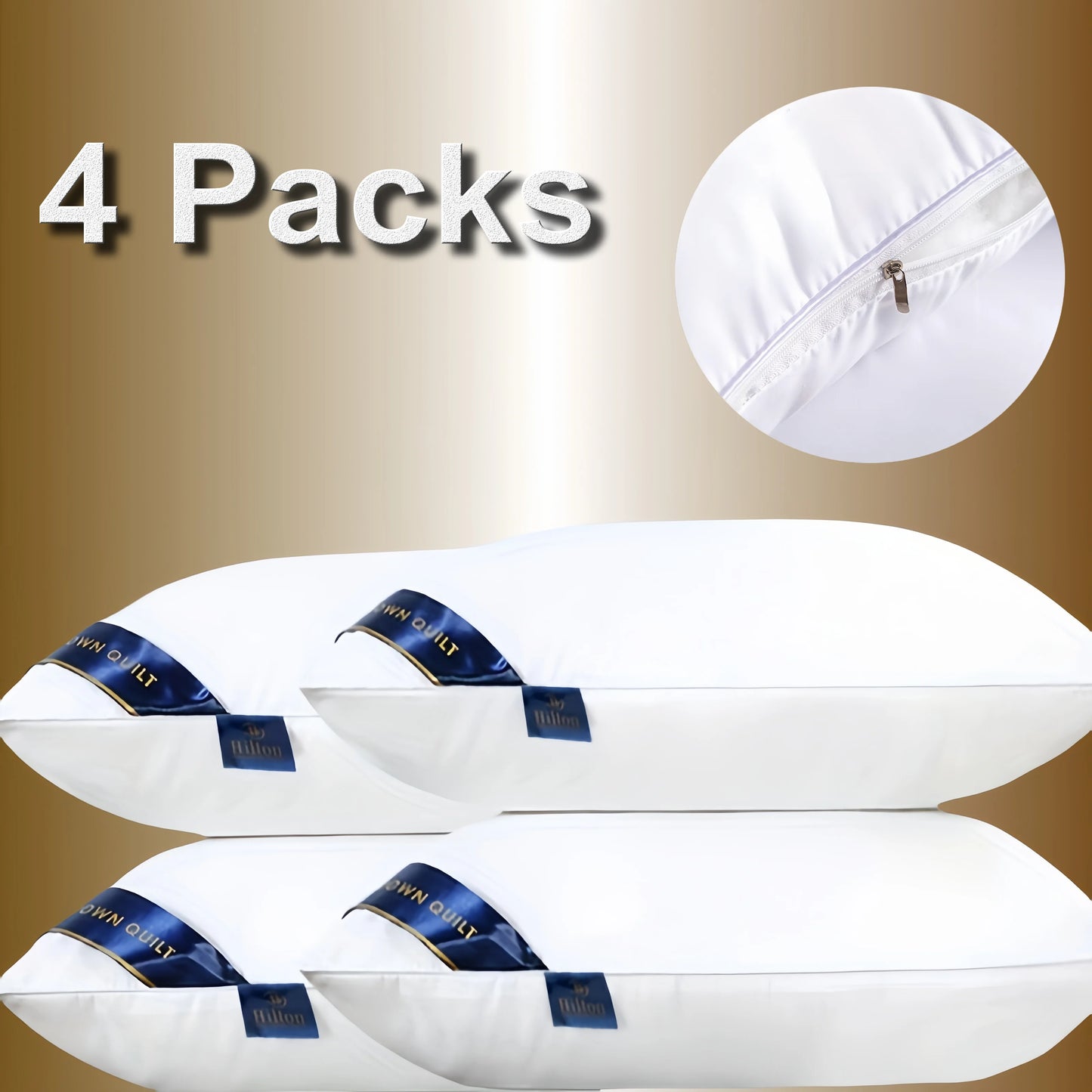 Memory Foam Pillow With Cotton Cover For Luxury Hotel Comfort