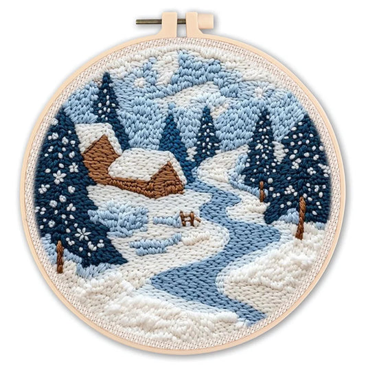 DIY Punch Needle Embroidery Starter Kit for Beginners Cartoon Animals