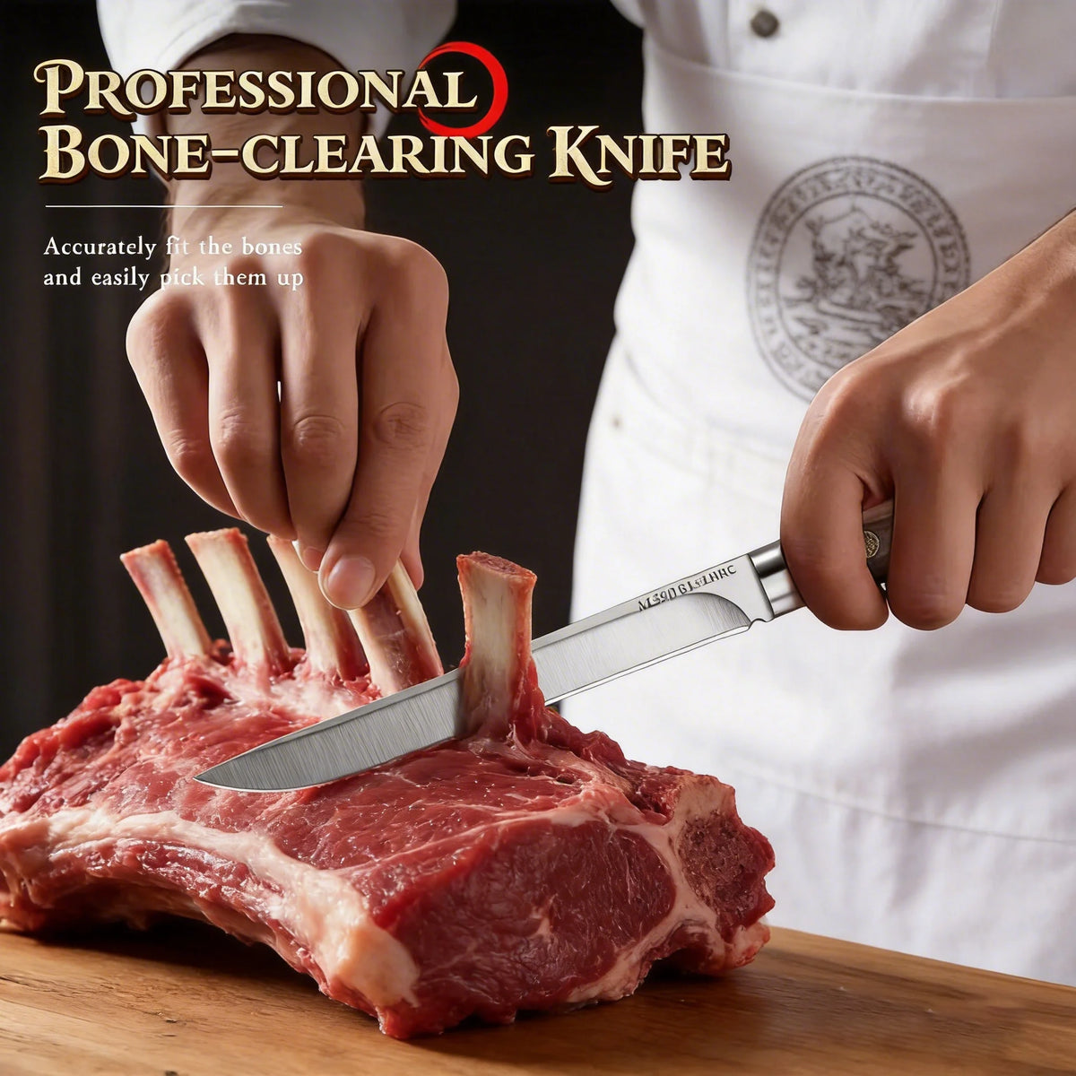 M390 Stainless Steel Meat Cutting Knife Set With Sharp Blades