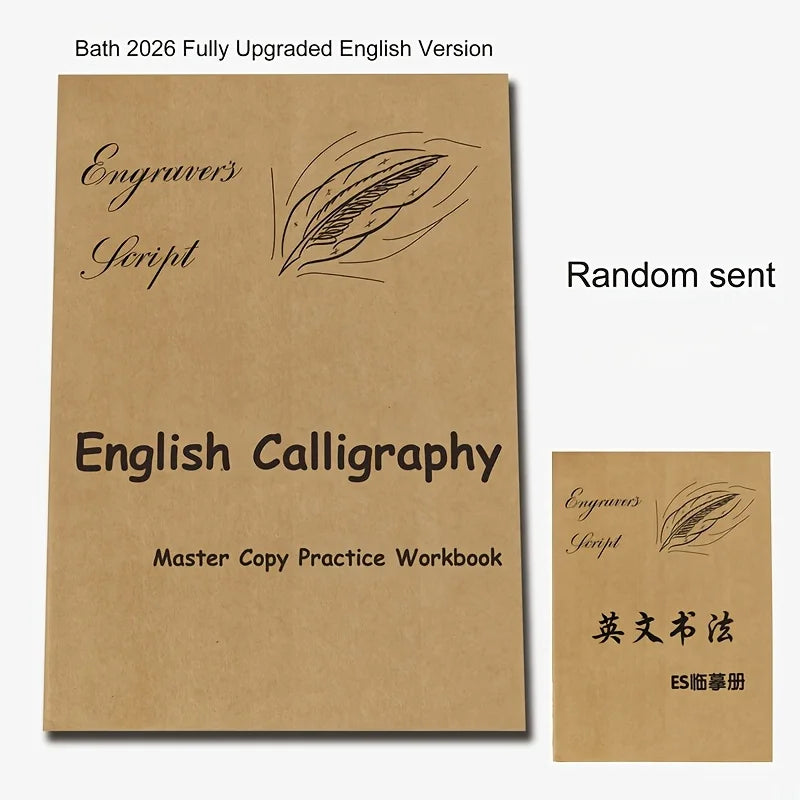 Adult English Handwriting Practice Book With Elegant Calligraphy Tracing