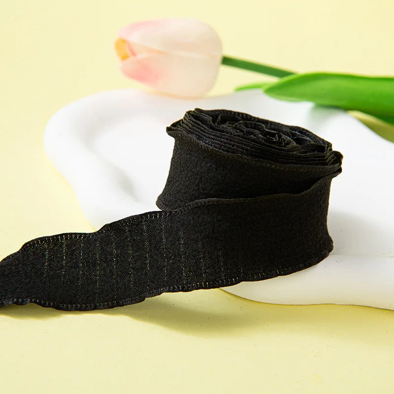 Pleated Chiffon Ribbon With Fishtail Edges For Gift Wrapping