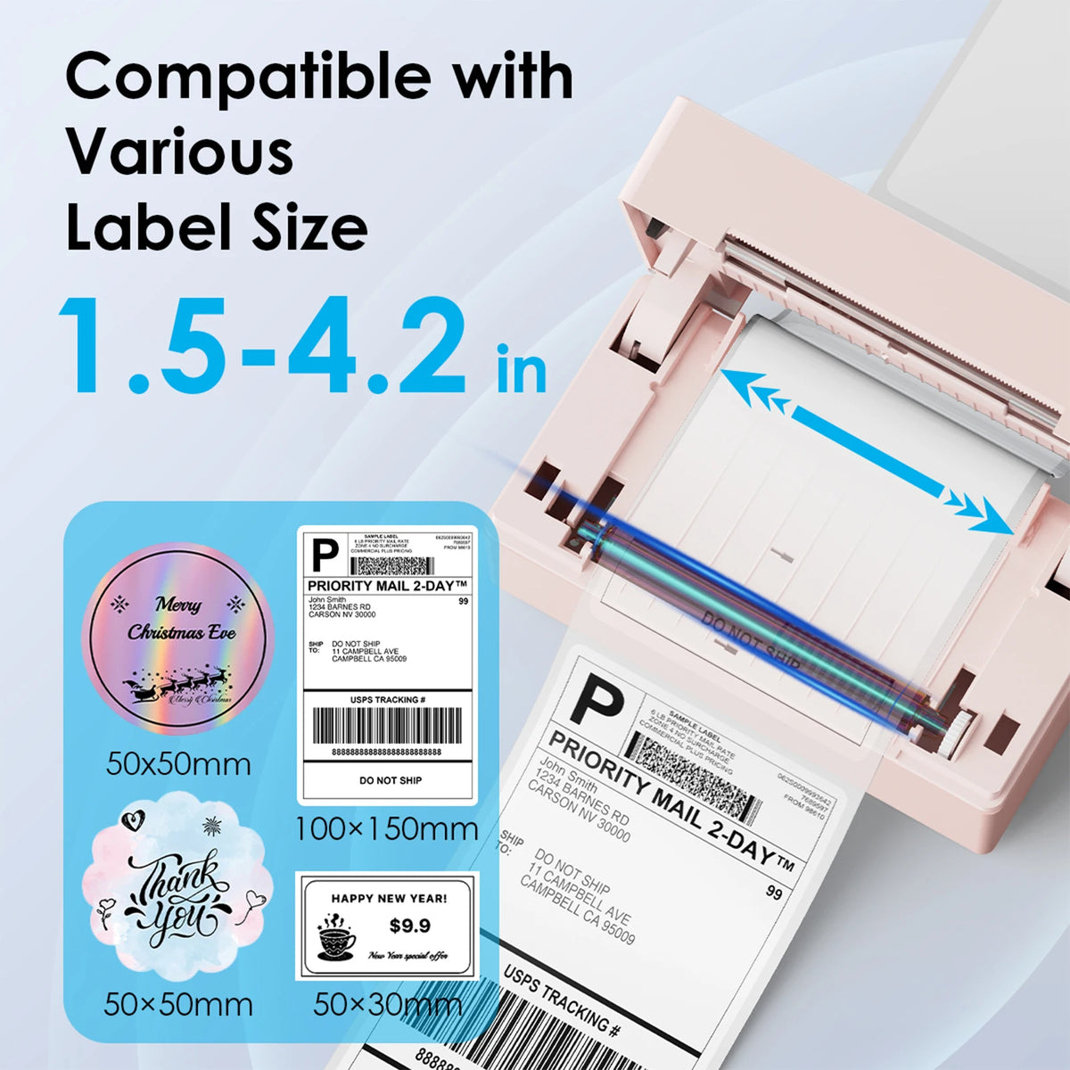 Knaon Thermal Label Printer For Shipping Labels Android iOS Windows
