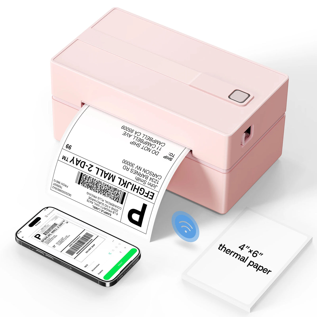 Thermal Label Printer For Shipping Labels Android iPhone Windows