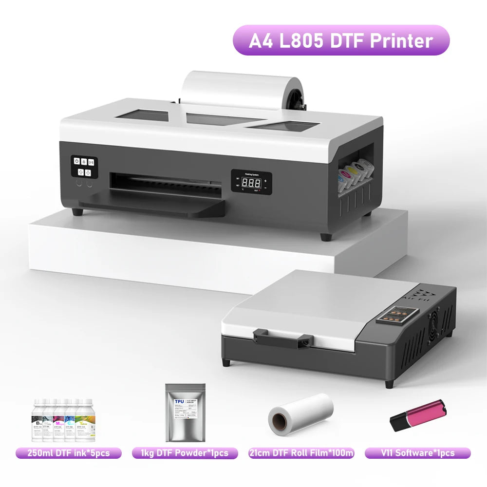 Jetvinner A4 DTF Printer For Epson L805 Direct To Film