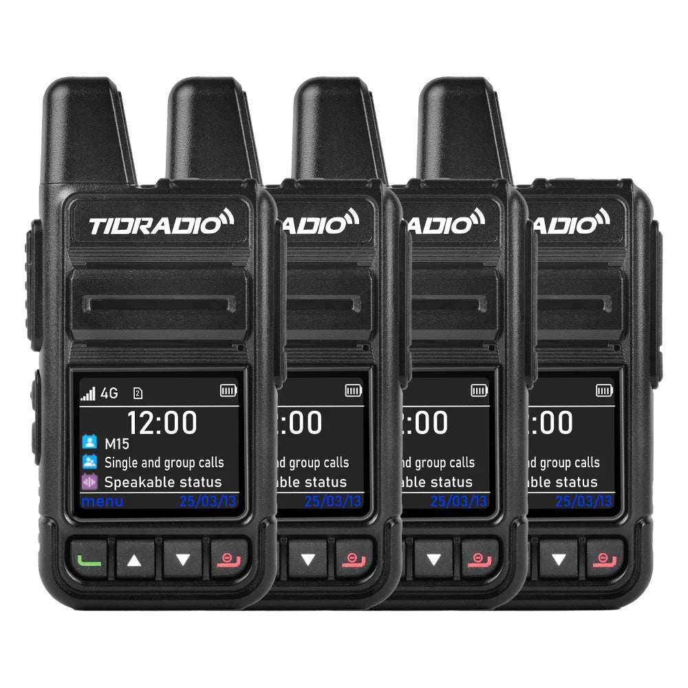 TIDRADIO M15 Long Range Walkie Talkie POC Radio App