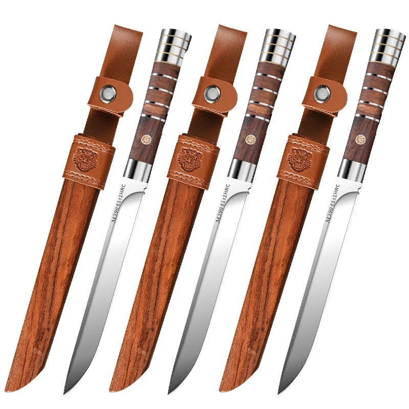 M390 Stainless Steel Meat Cutting Knife Set With Sharp Blades