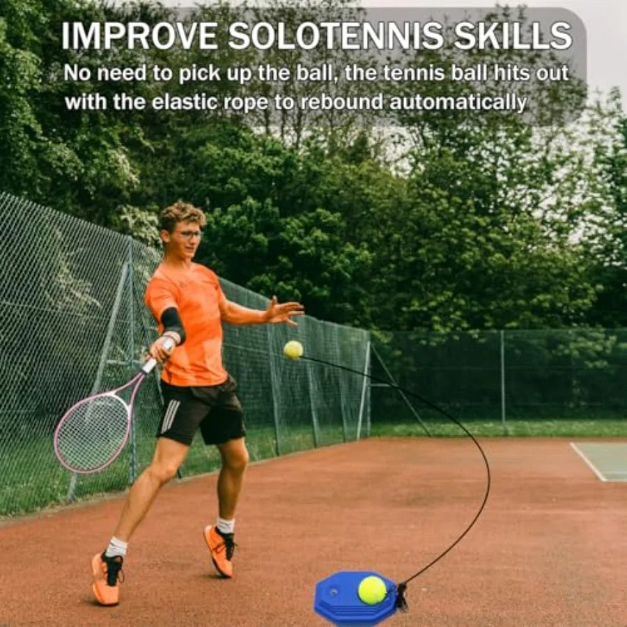 Adult Two-Player Tennis Racket Set With Four Balls For Beginners