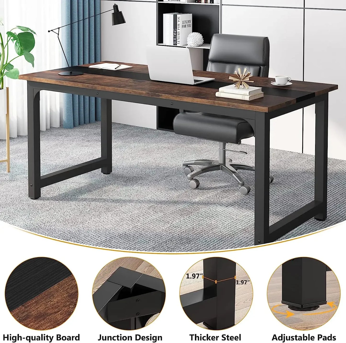 Tribesigns Modern Computer Desk For Home Office Study