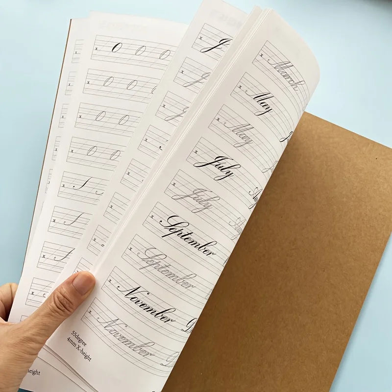 Adult English Handwriting Practice Book With Elegant Calligraphy Tracing