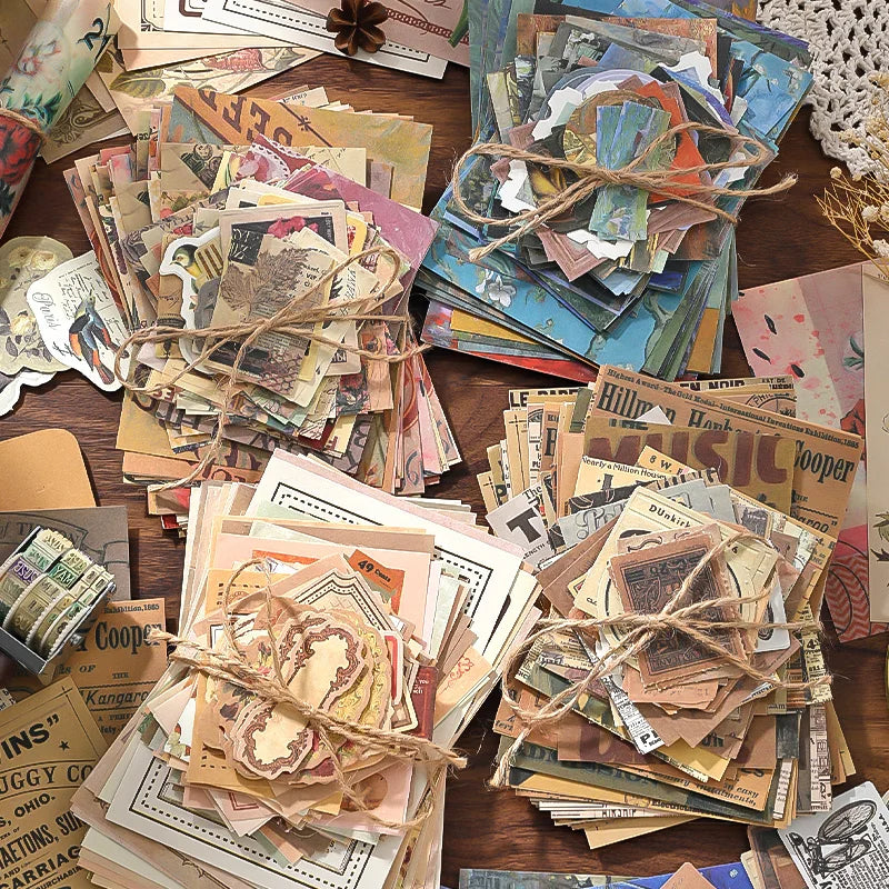Creative Scrapbook Vintage Paper Kit For Junk Journals And Collages