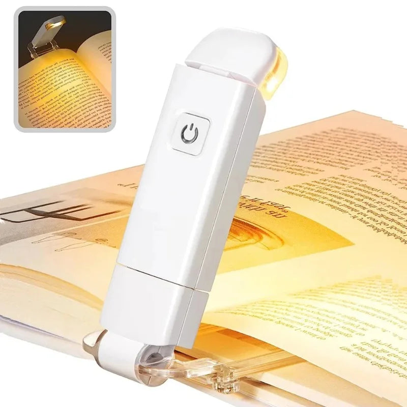 Mini Reading Clip Light LED USB Charging Adjustable Brightness