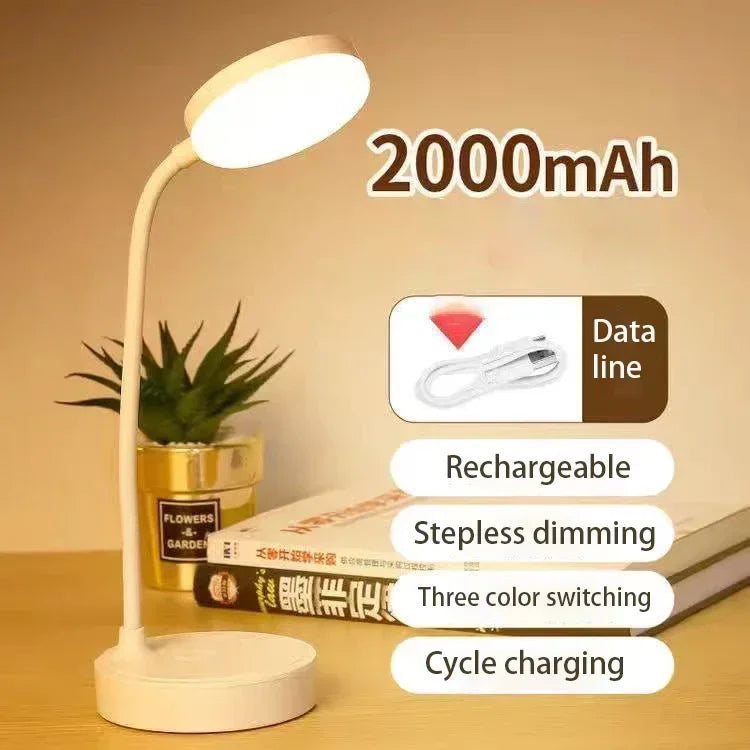 Flexible LED Desk Lamp With Dimmable USB Power Home Office