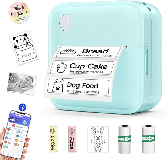 Label Maker Tape Printer For Home Office Organization Bluetooth Portable