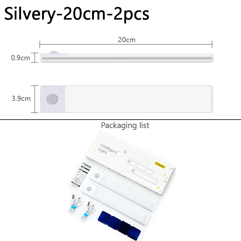 Pzsunly LED Night Light With Motion Sensor Wireless Rechargeable