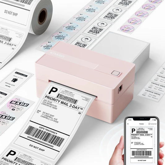 Knaon Thermal Label Printer For Shipping Labels Android iOS Windows