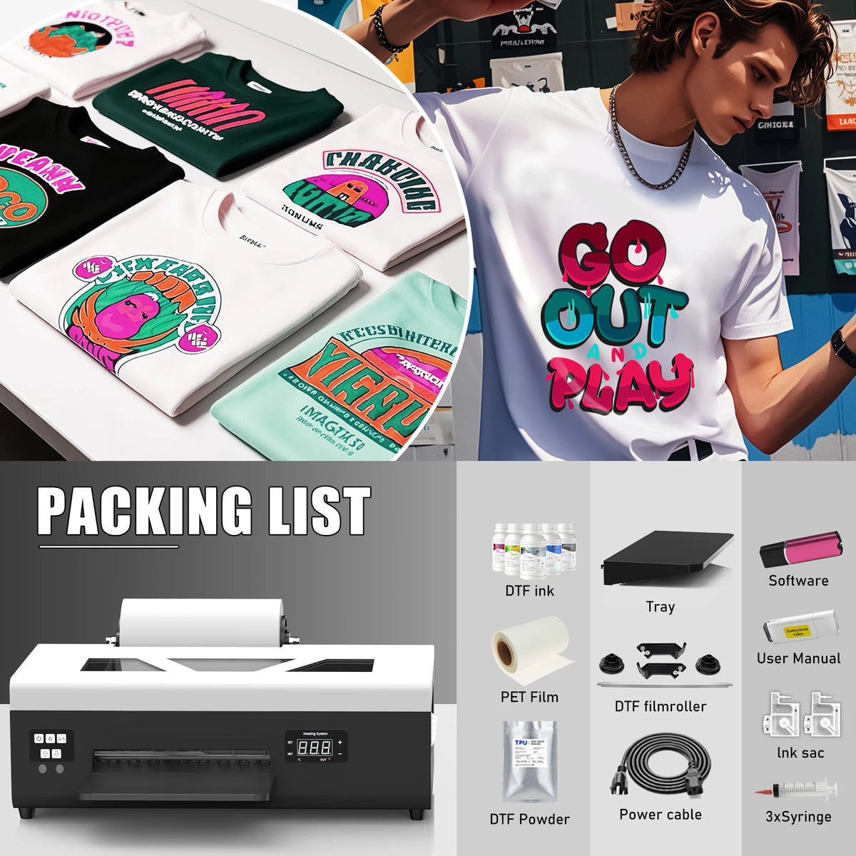 Miflame A4 DTF Printer For Epson L805 Direct To Film