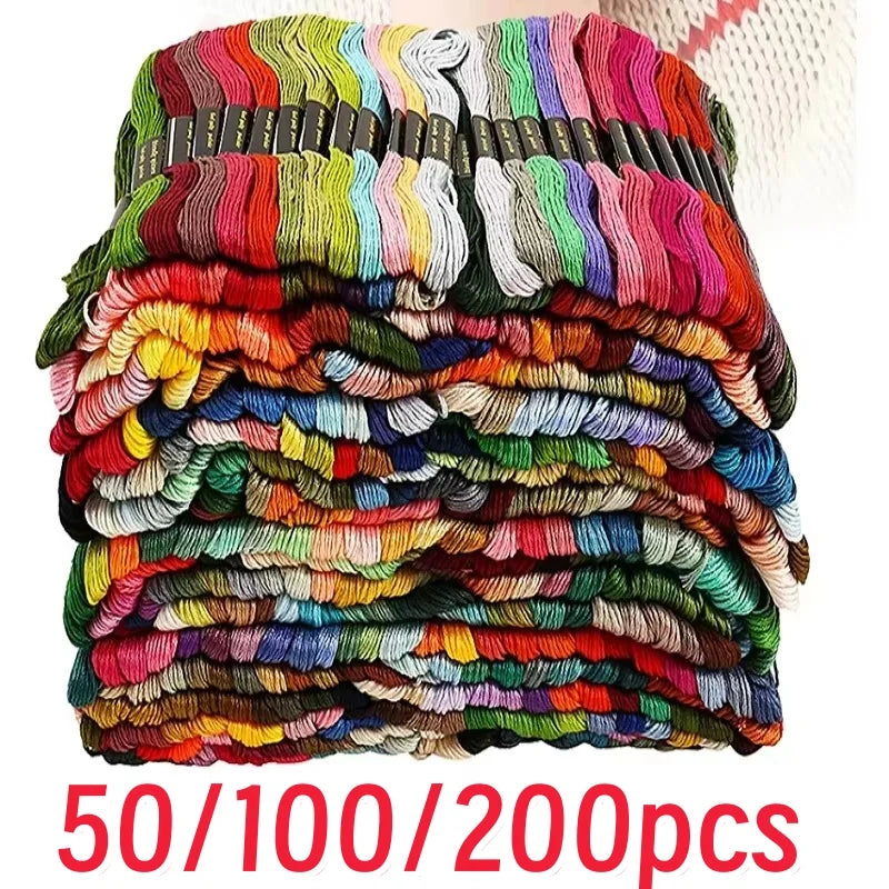 Embroidery Thread Skeins for Cross Stitch and DIY Sewing